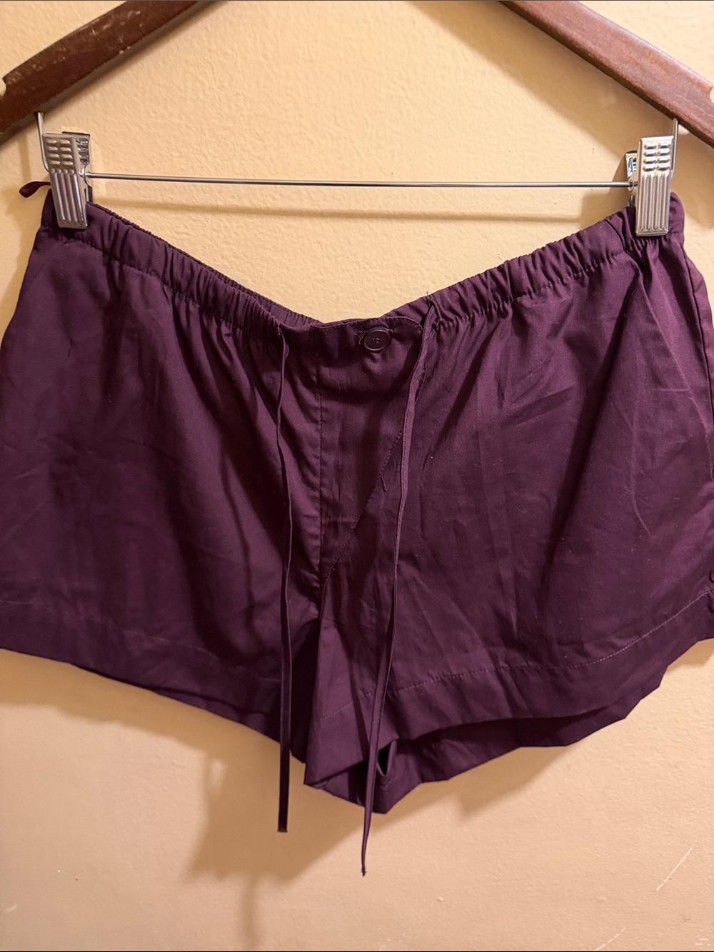 Zara Deep Purple Women's Lounge Shorts with Drawstring
